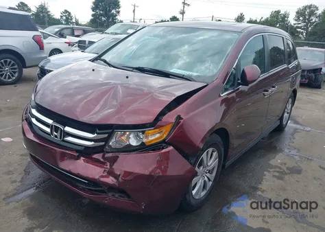2016 Honda Odyssey Ex-L z USA, uszkodzony, nr VIN 5FNRL5H65GB021569